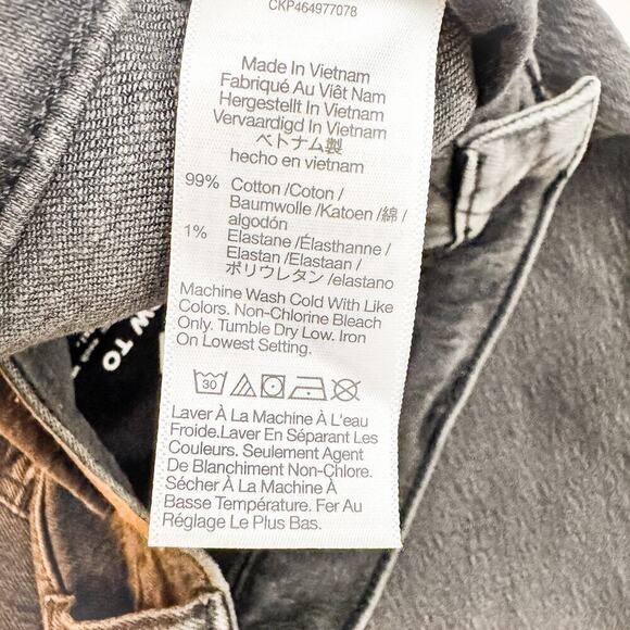 Madewell The Perfect Vintage Jean Charcoal Denim Size 27 - Picture 7 of 9